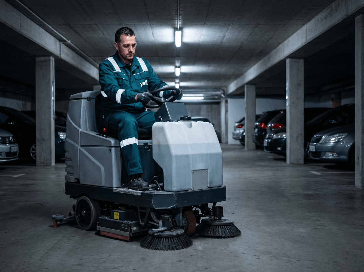 Parkplatzreinigung – yell. services