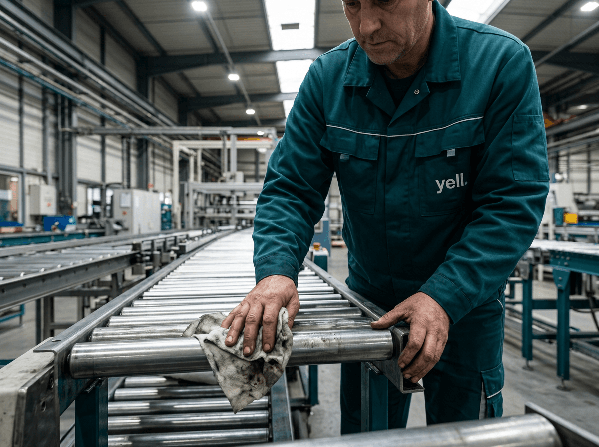 Maschinenreinigung in einem Fürther Industriebetrieb