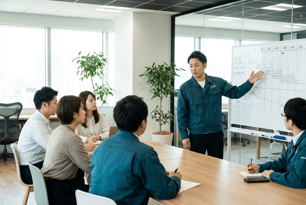yell. services Team bei der Einsatzplanung für Reinigungsobjekte in Gunzenhausen