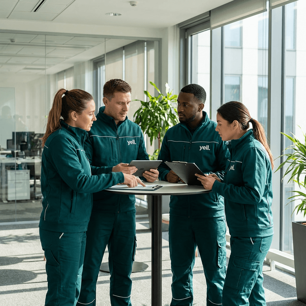 yell. services Team bei der Arbeit