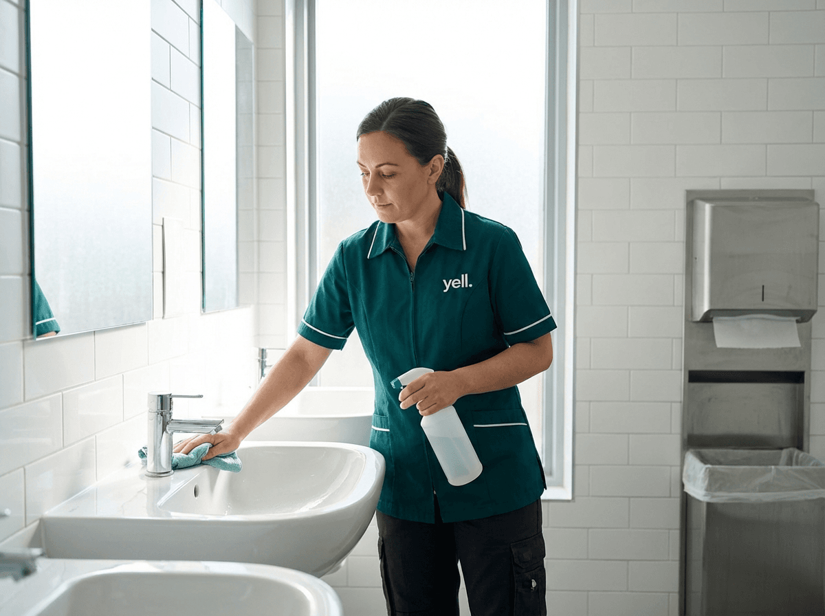 Gepflegte Sanitäranlagen in einem gewerblichen Objekt