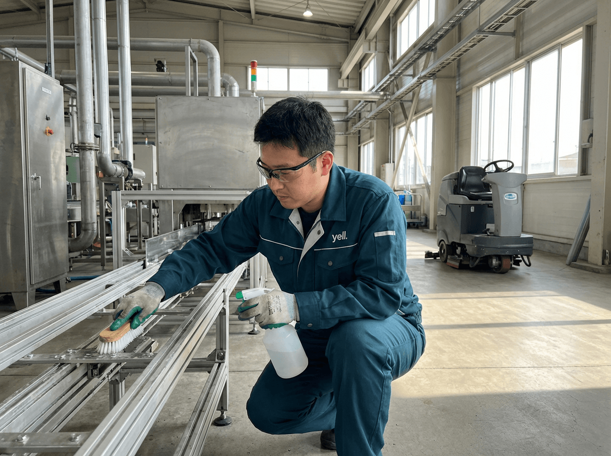 Reinigung eines Sozialraums in einem Feuchtwanger Industriebetrieb