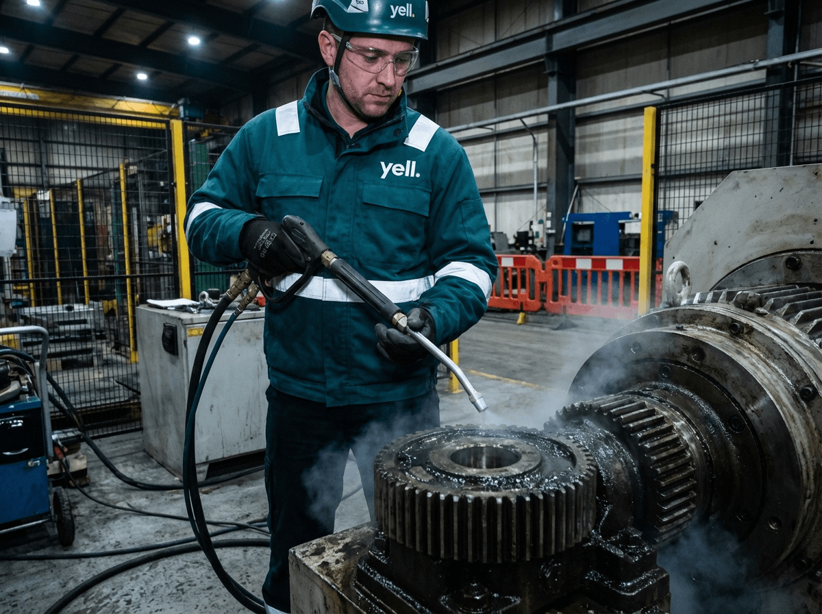 Maschinenreinigung in Herzogenauracher Produktionsbetrieb