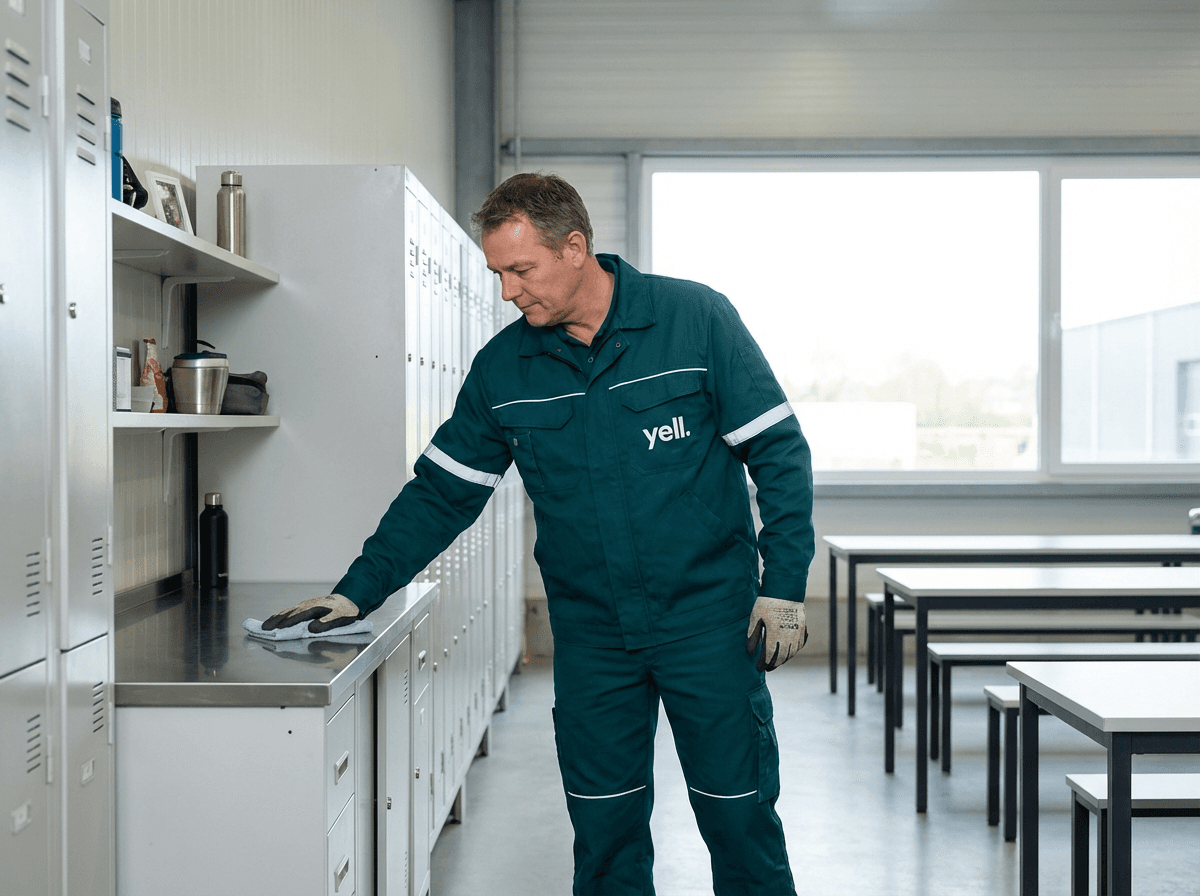 Gereinigter Sozialraum in einem Industriebetrieb