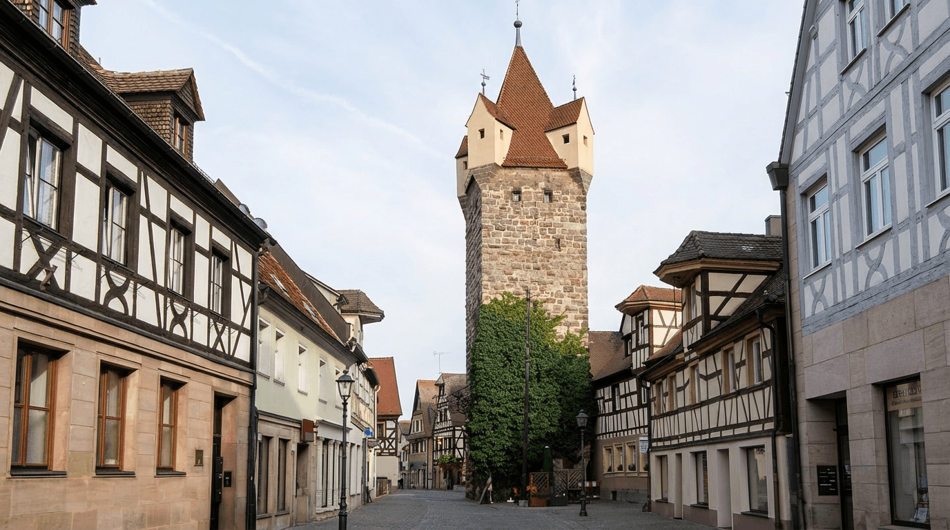 Industriestandort Herzogenaurach mit Gewerbegebieten und Produktionsstätten