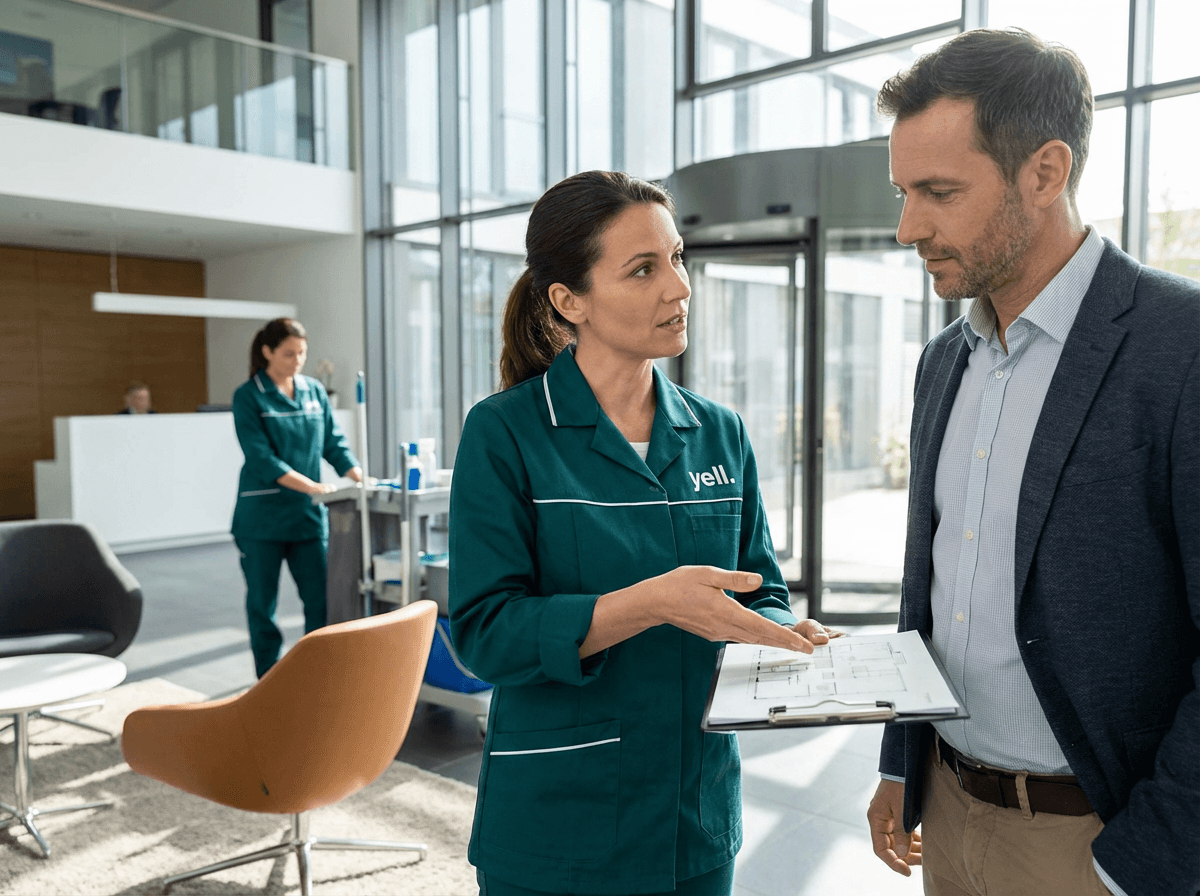 Persönliche Beratung zur Unterhaltsreinigung in einem Erlanger Büro